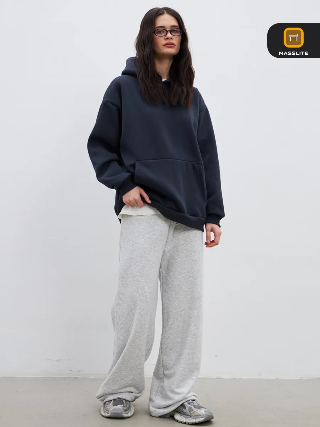 Худи MassLite темно-синий купить,NaN