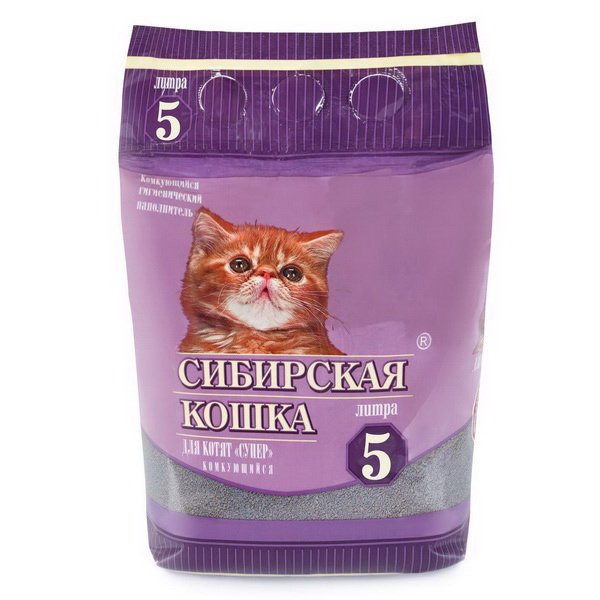 Наполнитель для котят Сибирская Кошка Супер 5л 