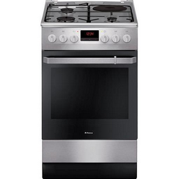 Комбинированная плита Hansa FCMX682090 черно-серебристая