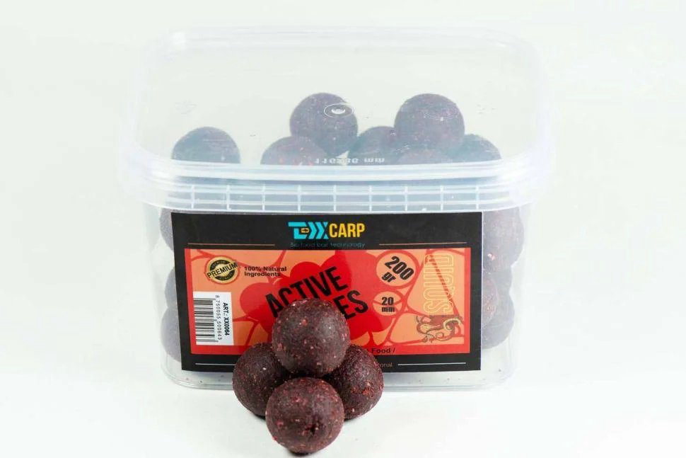 Бойлы TEXX Carp Active Boilies Squid 20mm 200 gr купить,NaN