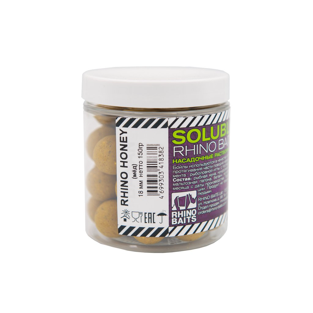 Бойлы Baits Rhino Honey 18мм 0,15 кг купить,NaN