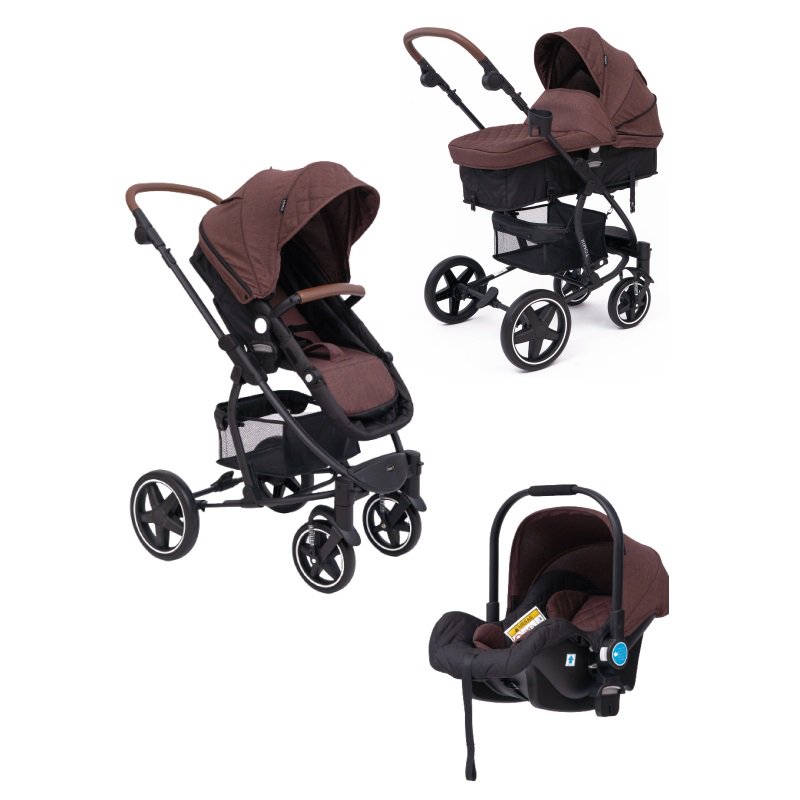 Коляска-трансформер Tomix Madison 3в1  Dark brown/Black купить,NaN