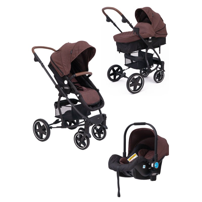 Коляска-трансформер Tomix Madison 3в1  Dark brown/Black купить,NaN