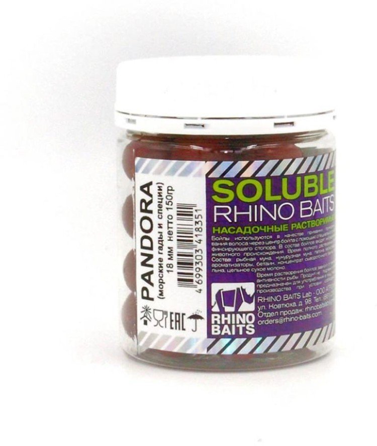 Бойлы Baits Rhino Pandora 18мм 0,15 кг купить,NaN