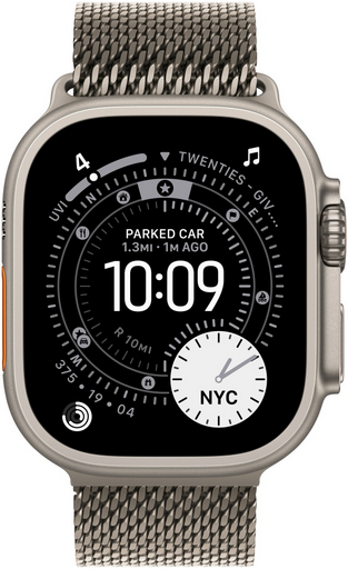 смарт-часы Apple Watch Ultra 3 2025 GPS+Cellular 49 мм Rugged Titanium Case Natural Titanium Milanese Loop - L