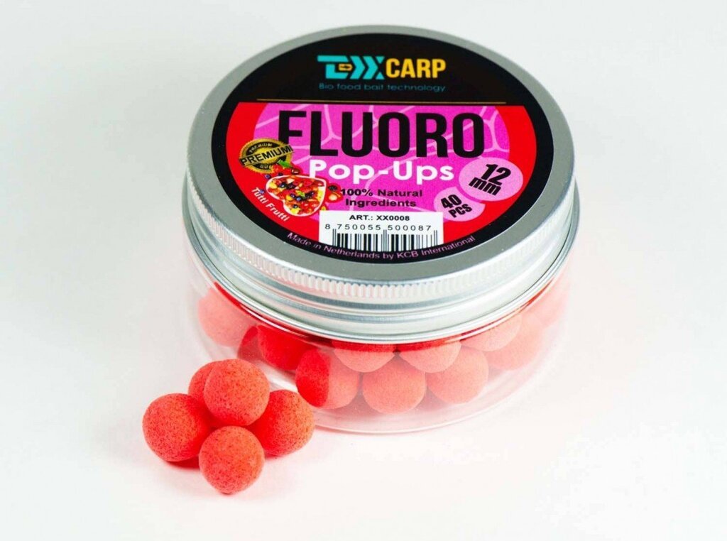 Бойлы TEXX Carp  Fluoro Pop-Ups Tutti Frutti 12mm 40 pcs купить,NaN