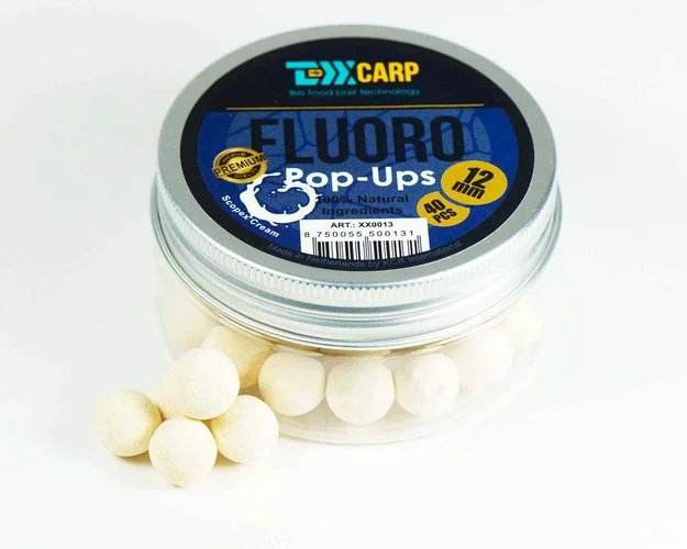 Бойлы TEXX Carp  Fluoro Pop-Ups Scopex Cream 12mm 40 pcs белые купить,NaN