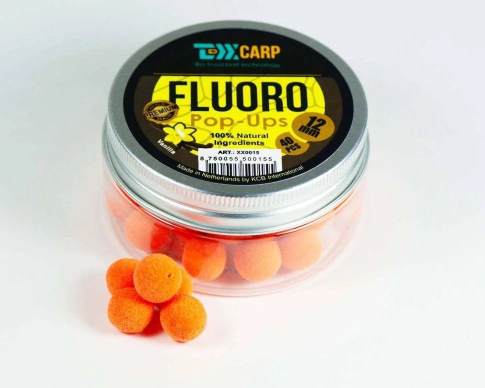 Бойлы TEXX Carp  Fluoro Pop-Ups Vanilla 12mm 40 pcs купить,NaN