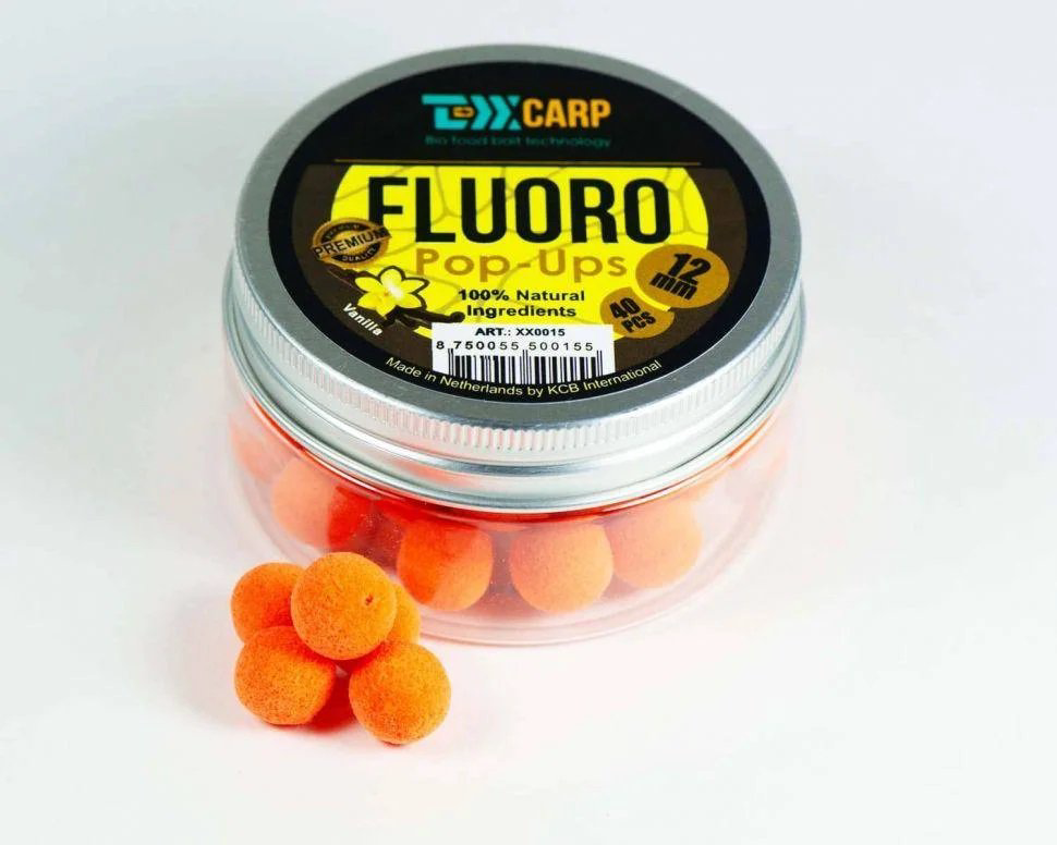 Бойлы TEXX Carp  Fluoro Pop-Ups Vanilla 12mm 40 pcs купить,NaN