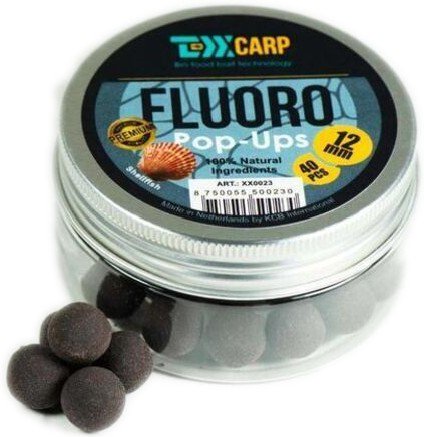 Бойлы TEXX Carp  Fluoro Pop-Ups Shellfish 12mm 40 pcs купить,NaN