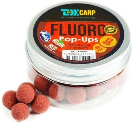 Бойлы TEXX Carp  Fluoro Pop-Ups Robin Red-Strawberry 12mm 40 pcs купить,NaN