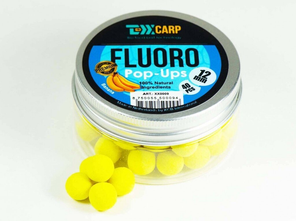 Бойлы TEXX Carp  Fluoro Pop-Ups Banana 12mm 40 pcs купить,NaN