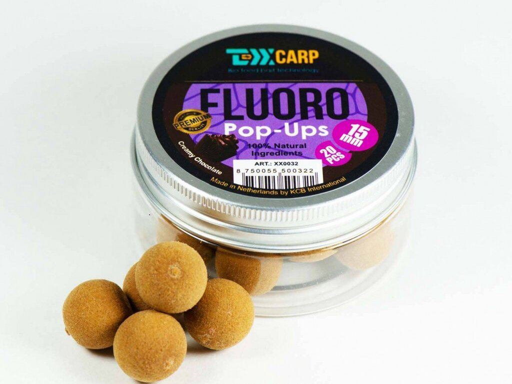 Бойлы TEXX Carp  Fluoro Pop-Ups Creamy Chocolate 15mm 20 pcs  купить,NaN