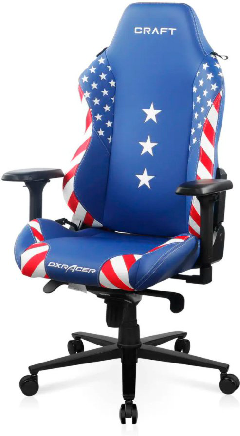 Игровое кресло DXRacer CRA-002-BW-H1-C8 синее купить,NaN
