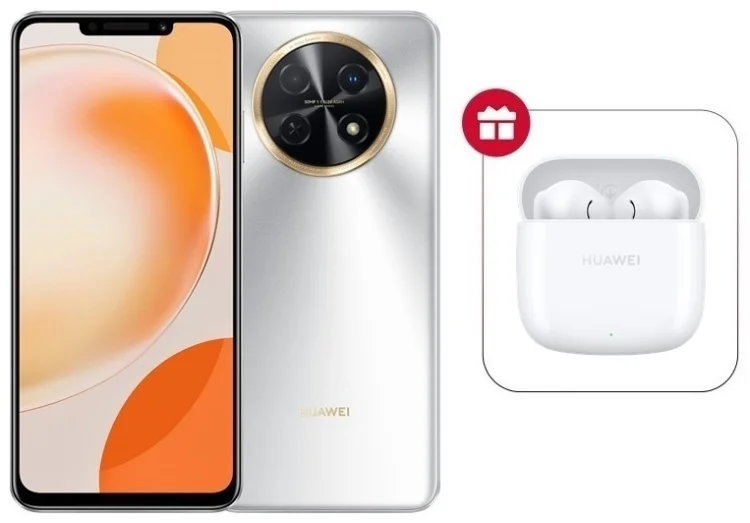 Смартфон Huawei Nova Y91 8/128Gb Moonlight Silver + Подарок Huawei Freebuds SE 2 White купить,NaN