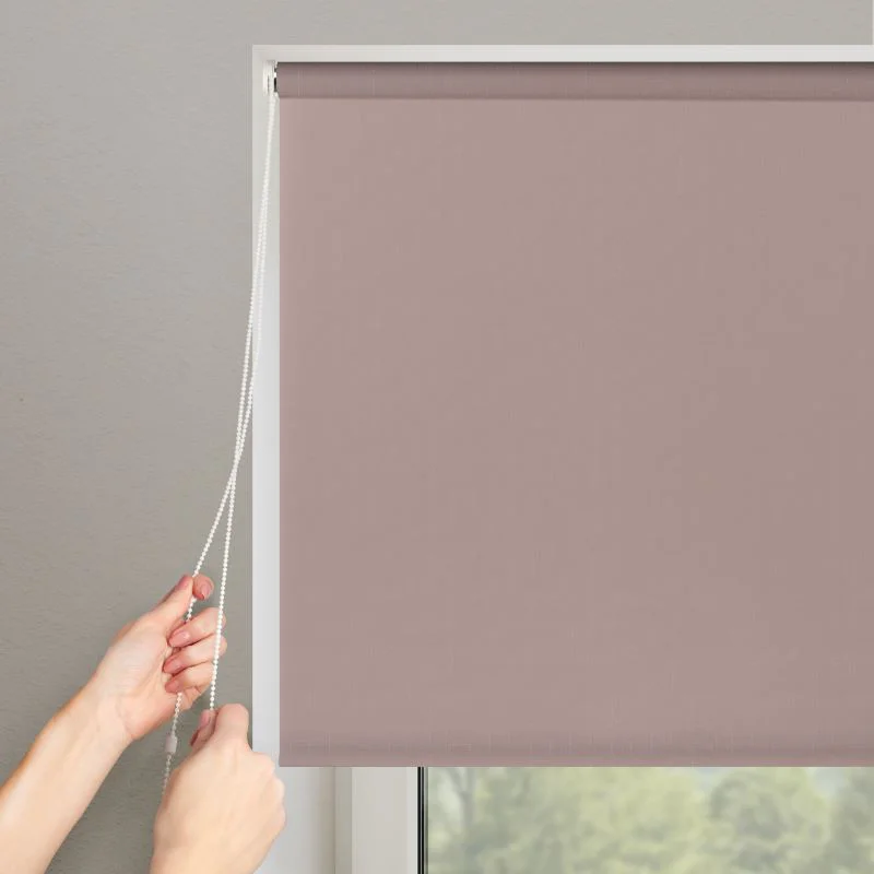 Рулонная штора Franc Gardiner Shantung 120х160 см розовая