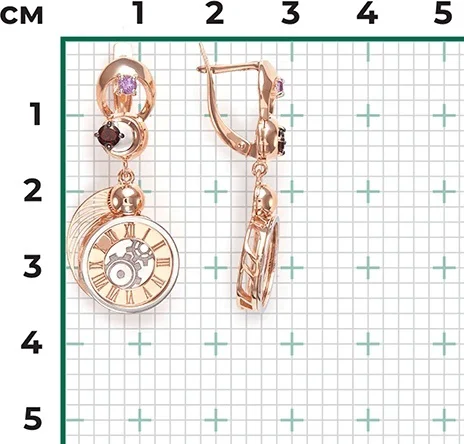 Серьги Platina 02-4759-00-257-1111-76 6.58гр купить,NaN