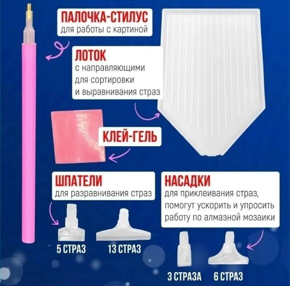 Набор инструментов для алмазной мозаики Набор для алмазной мозаики купить,NaN