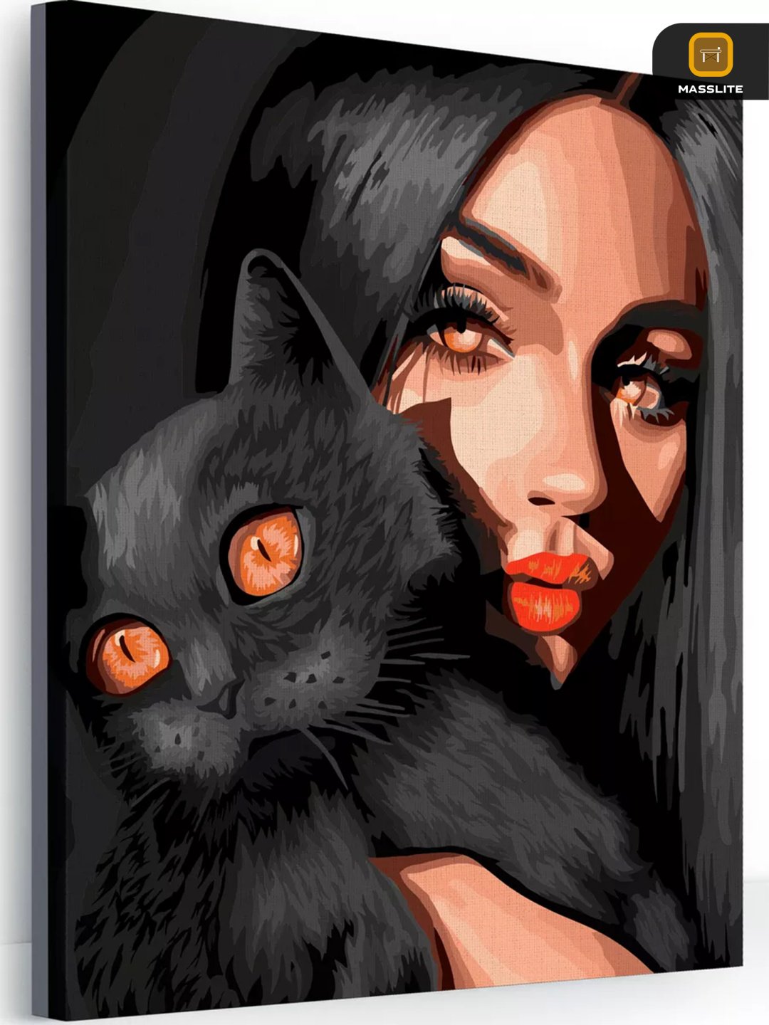 Картина MassLite Кошачий взгляд холст на подрамнике 40x50 см купить,NaN