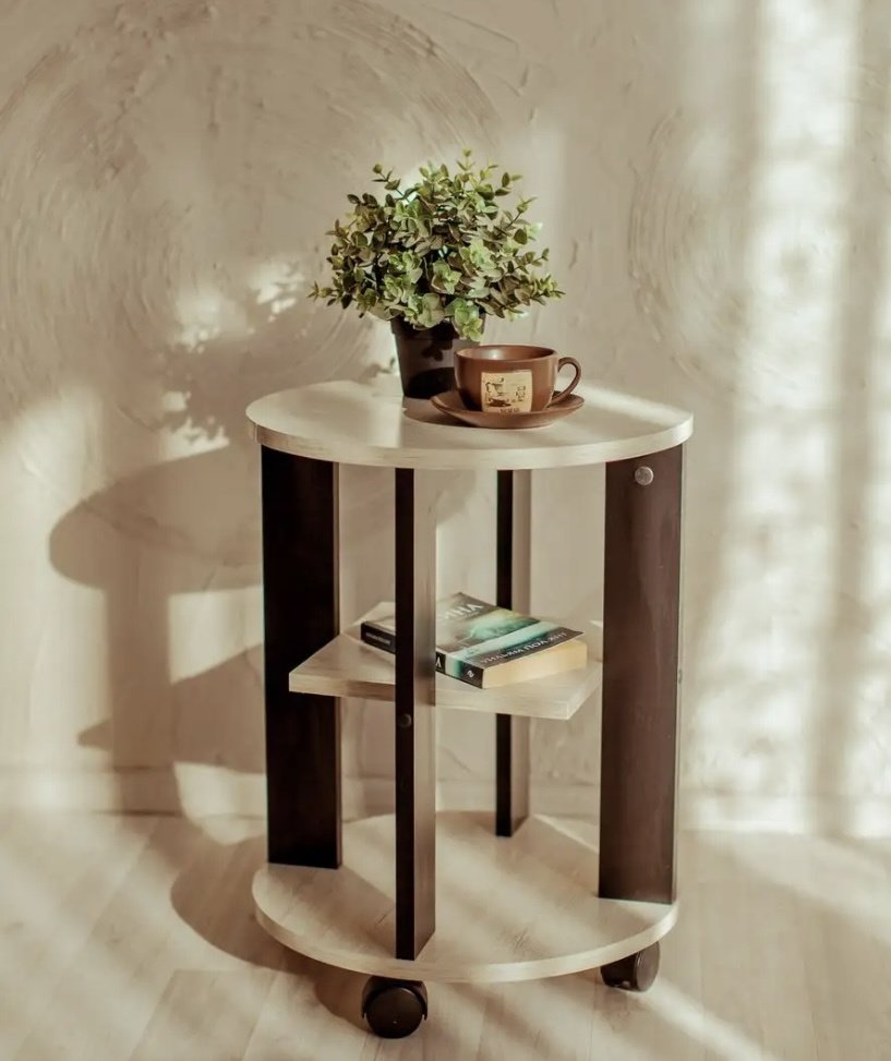 Стол классический 04, 43x40x53 см, бежевый, коричневый купить,NaN