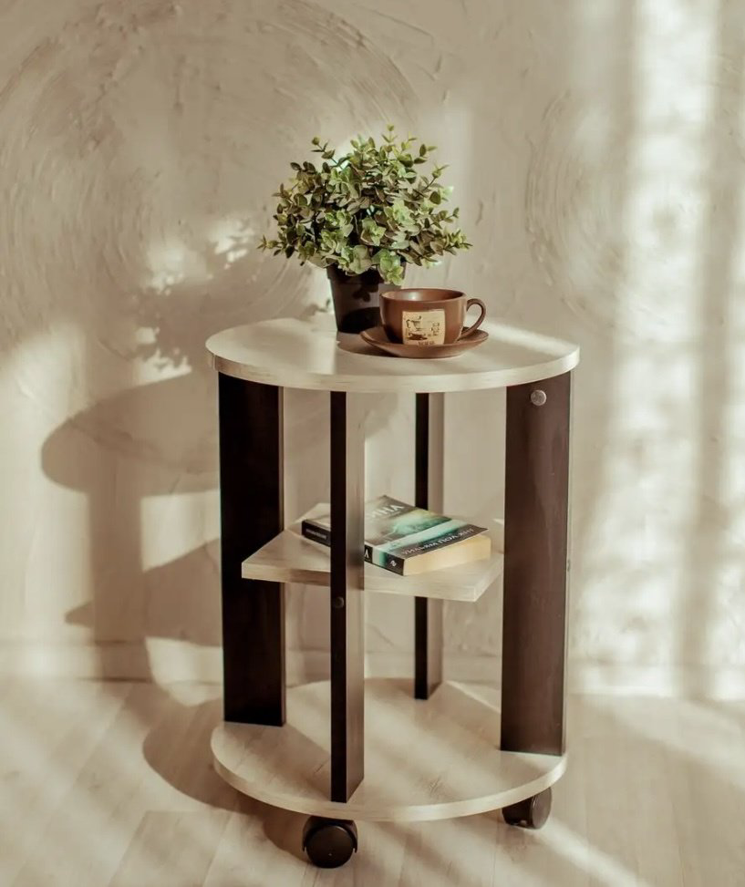 Стол классический 04, 43x40x53 см, бежевый, коричневый купить,NaN