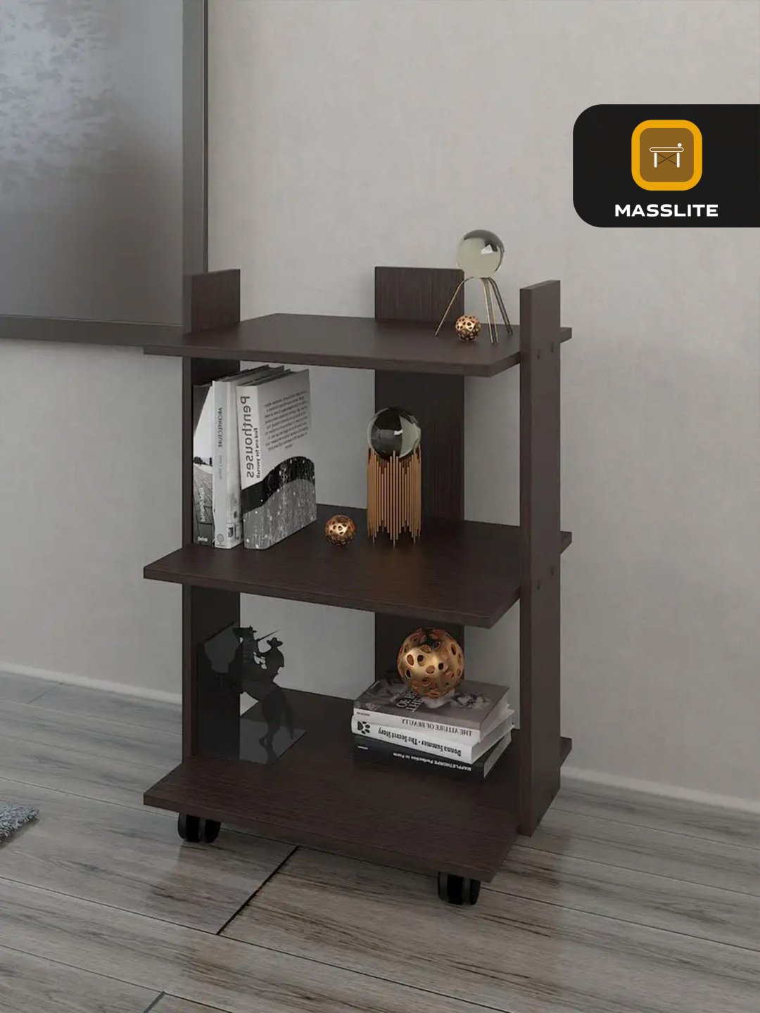 Журнальный столик MassLite DD-000787, 40.6x51.2x80 см, темно-коричневый купить,NaN