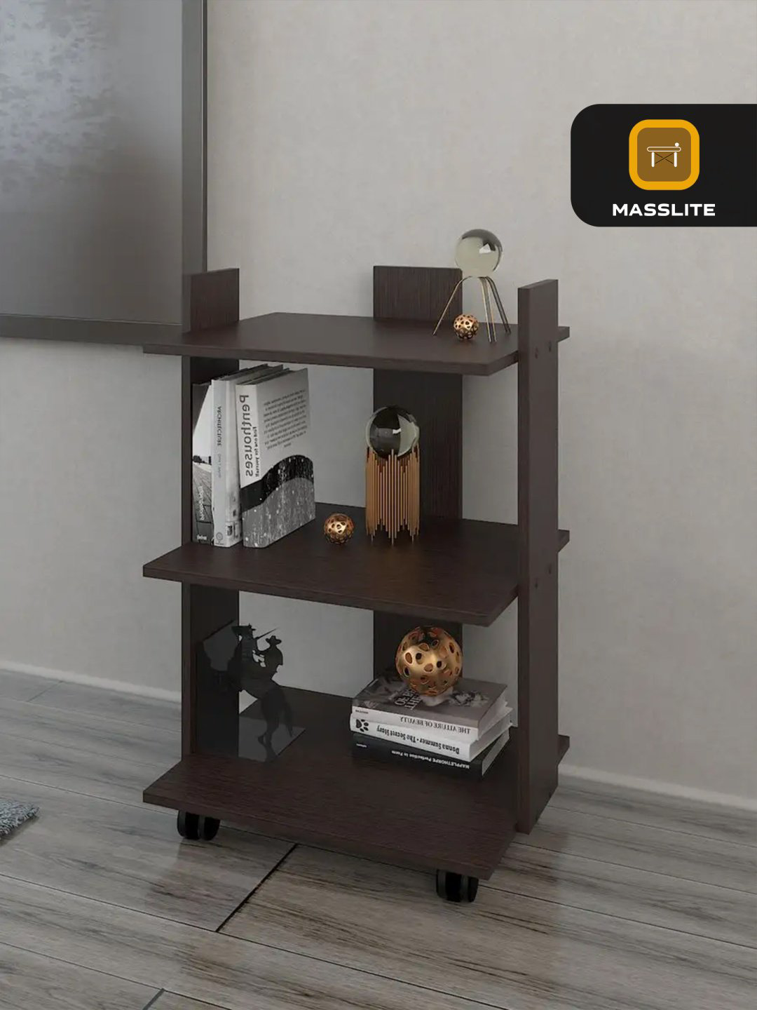 Журнальный столик MassLite DD-000787, 40.6x51.2x80 см, темно-коричневый купить,NaN
