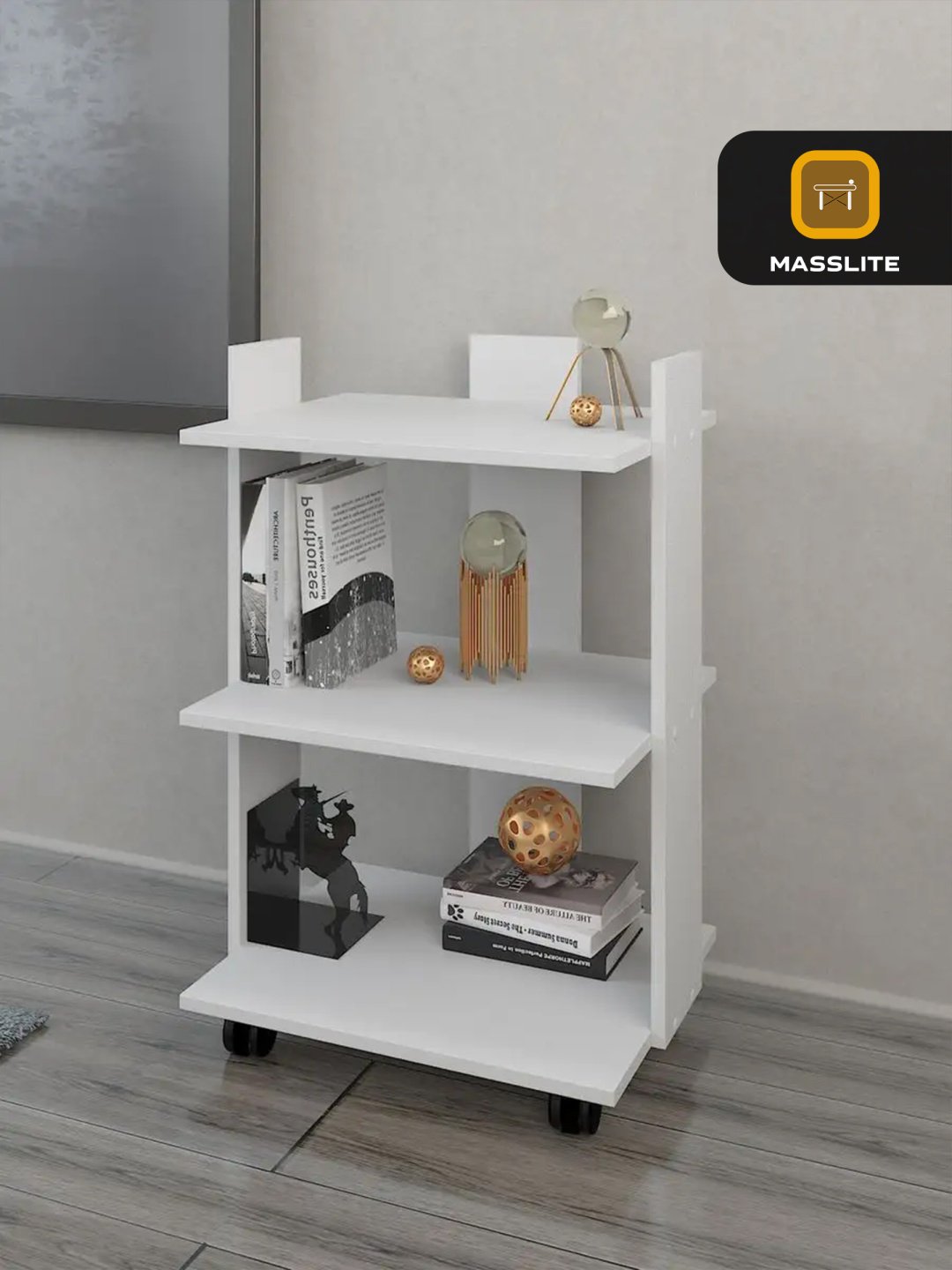 Журнальный столик MassLite DD-000789, 40.6x51.2x80 см, белый купить,NaN