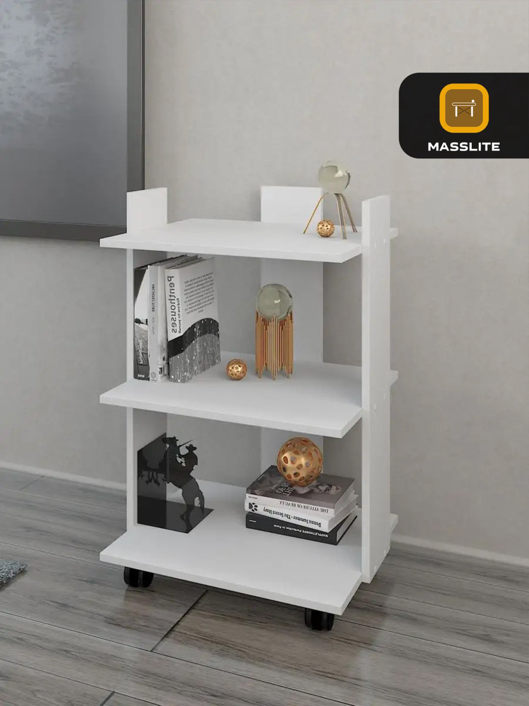 Журнальный столик MassLite DD-000789, 40.6x51.2x80 см, белый купить,NaN