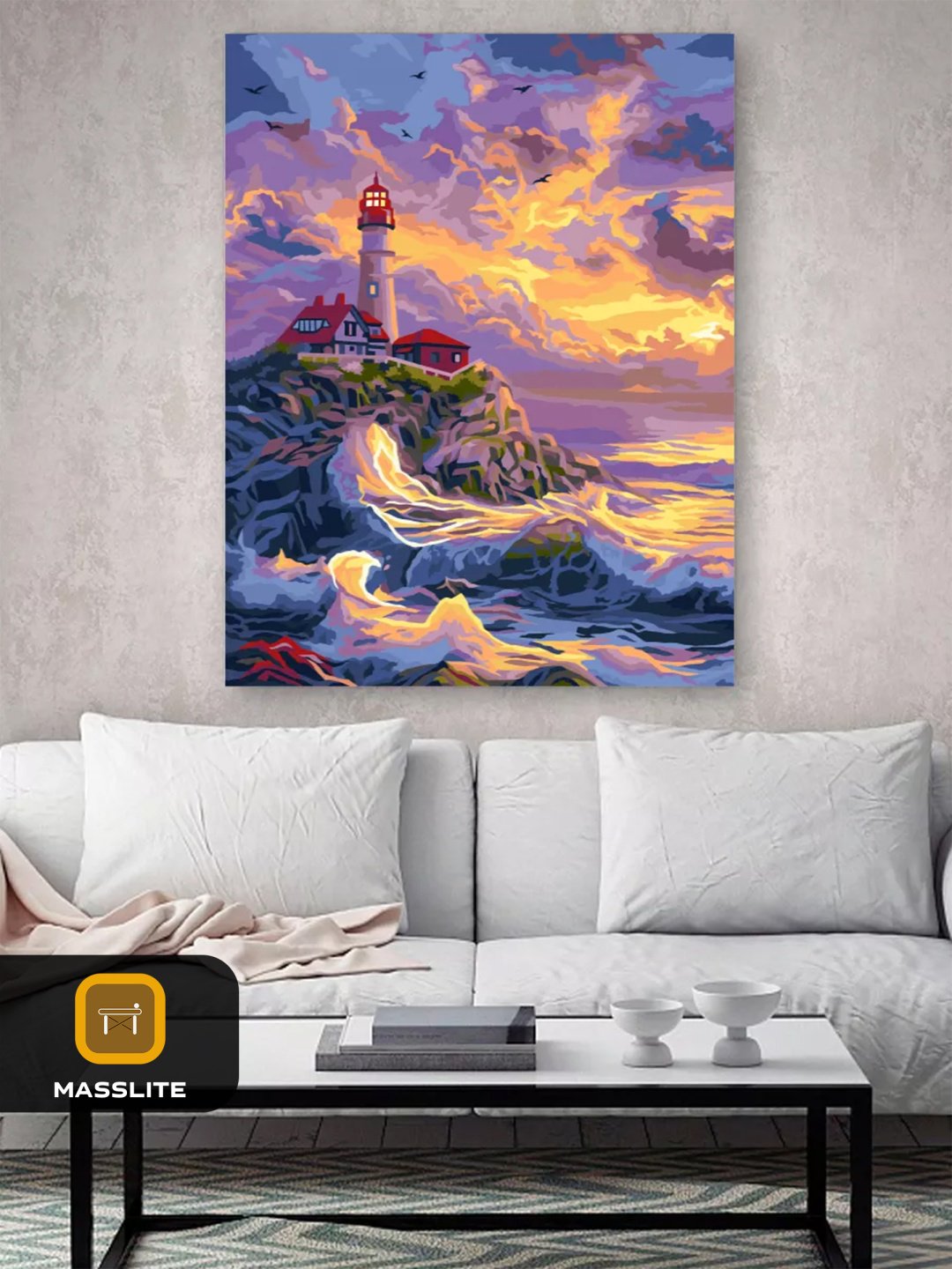 Картина MassLite Маяк холст на подрамнике 40x50 см купить,NaN
