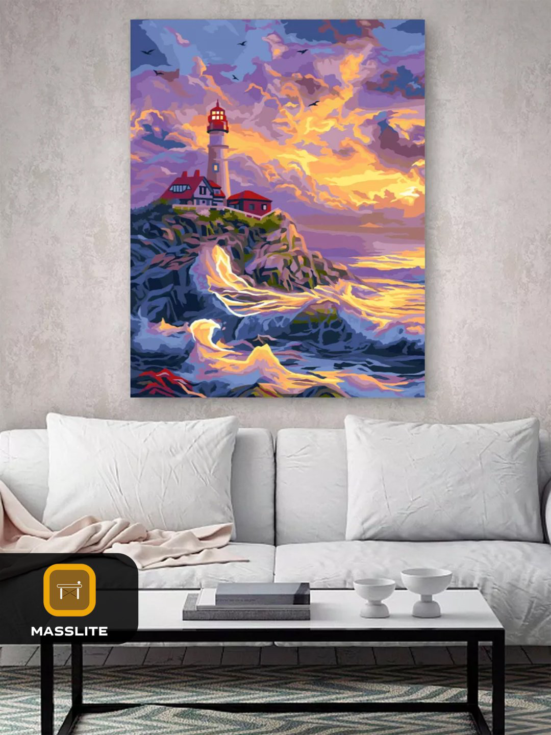 Картина MassLite Маяк холст на подрамнике 40x50 см купить,NaN