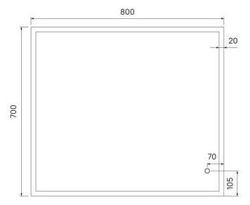 Зеркало настенное IDDIS 80x70 см купить,NaN