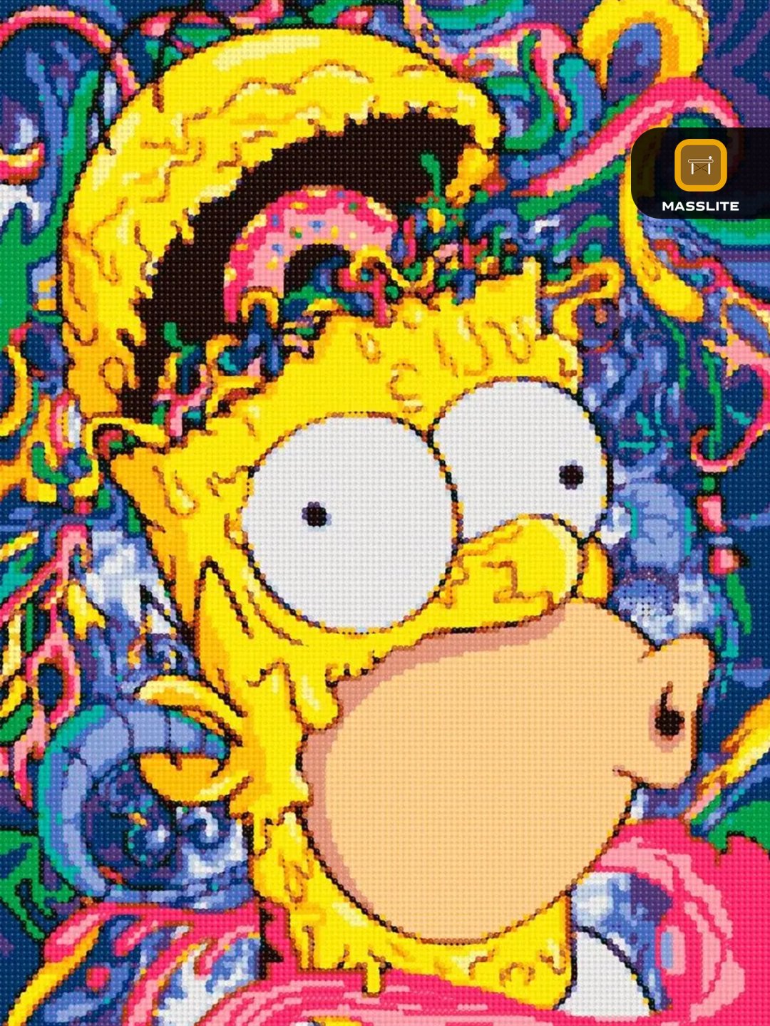 Картина MassLite Гомер Симпсон Simpsons холст на подрамнике 50x40 см купить,NaN