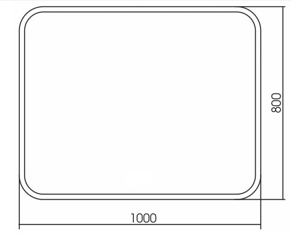 Зеркало настенное Mixline Стив 100x80см