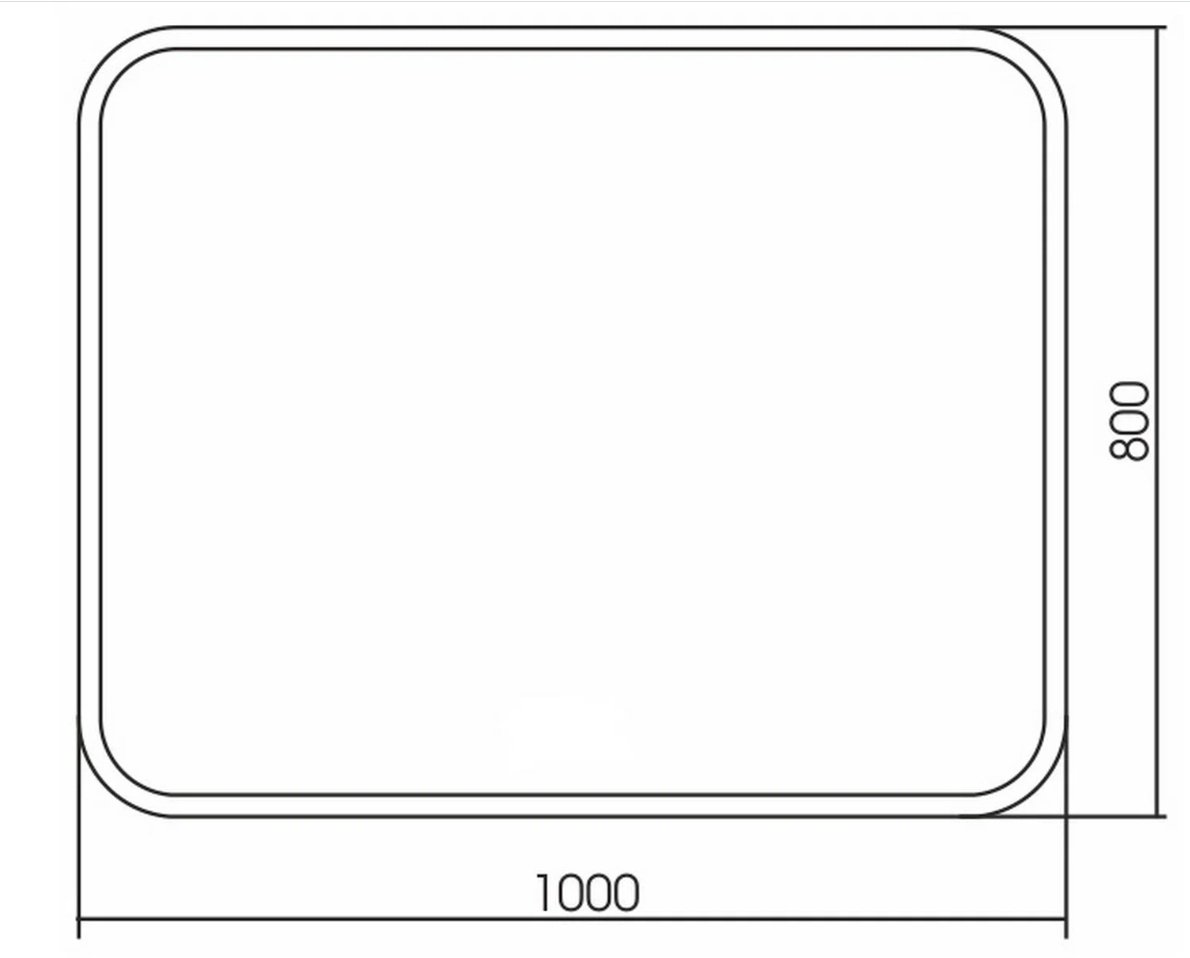 Зеркало настенное Mixline Стив 100x80см купить,64500