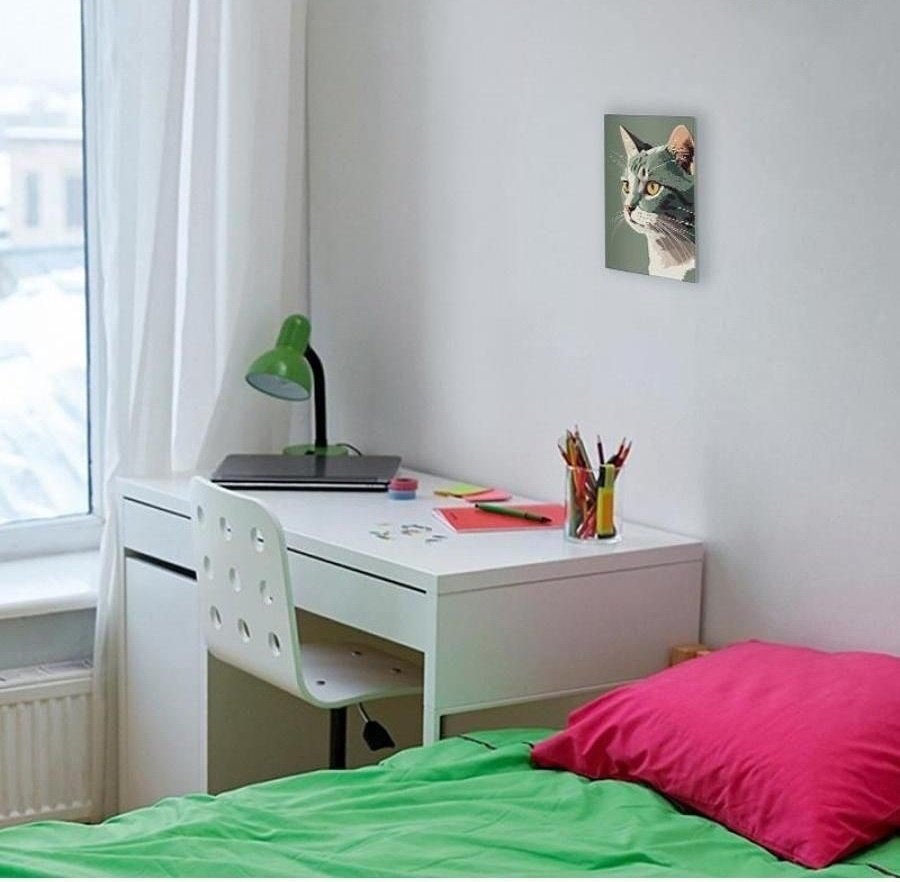 Картина Живопись по номерам Серый котик AAAA-MA004 20 см x 30 см купить,NaN
