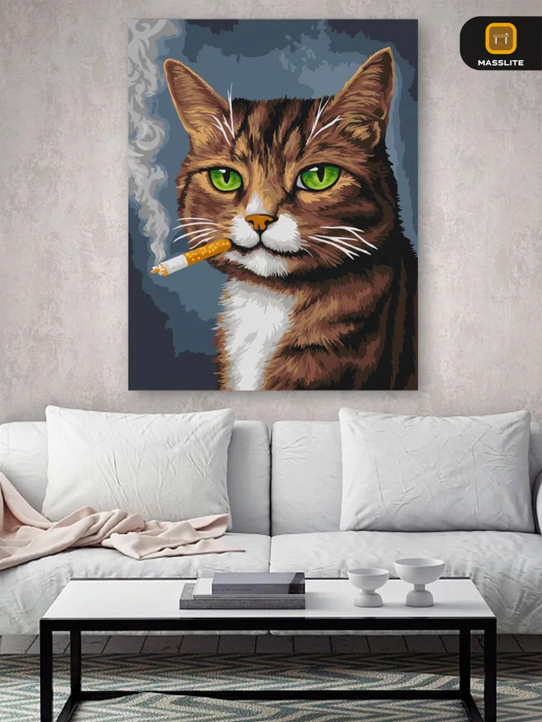 Картина MassLite Кот-плохиш холст на подрамнике 40x50 см купить,NaN