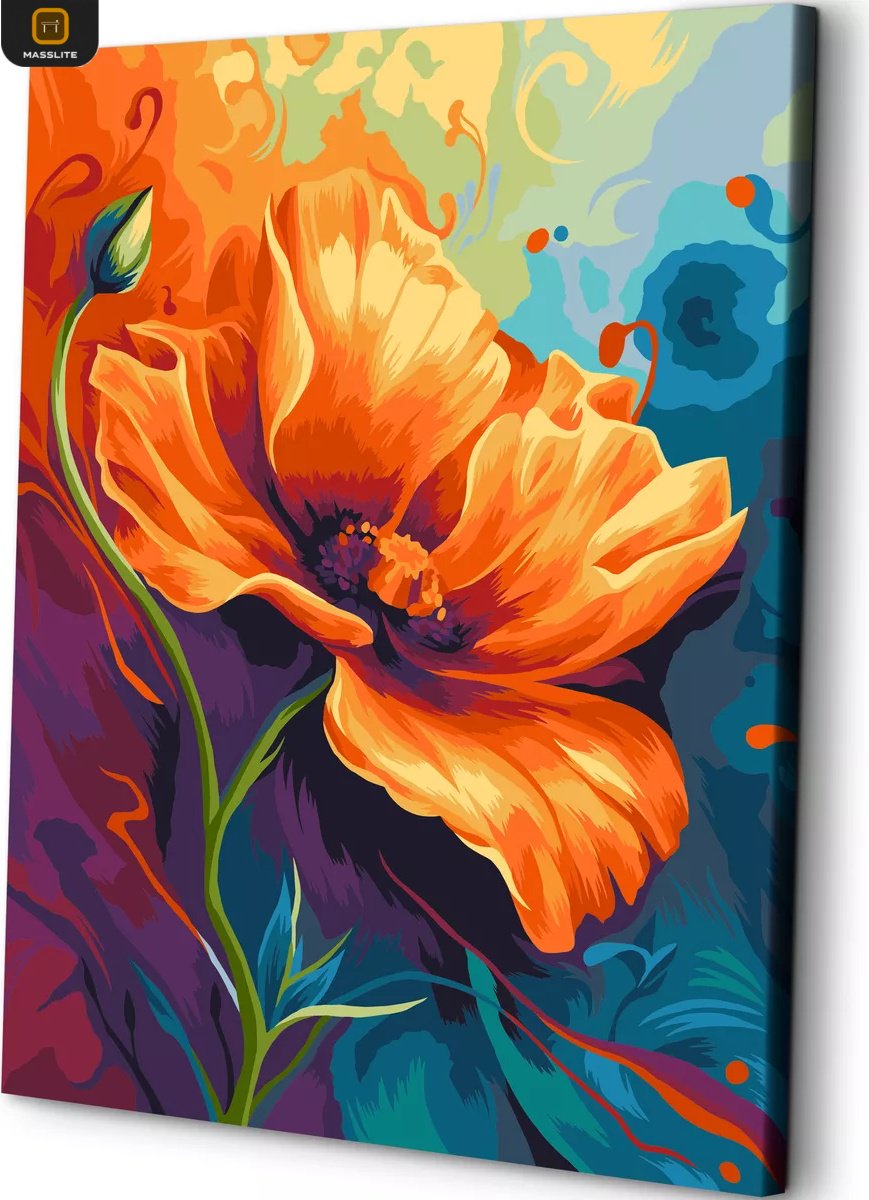 Картина MassLite Радужное цветение холст на подрамнике 40x50 см купить,NaN