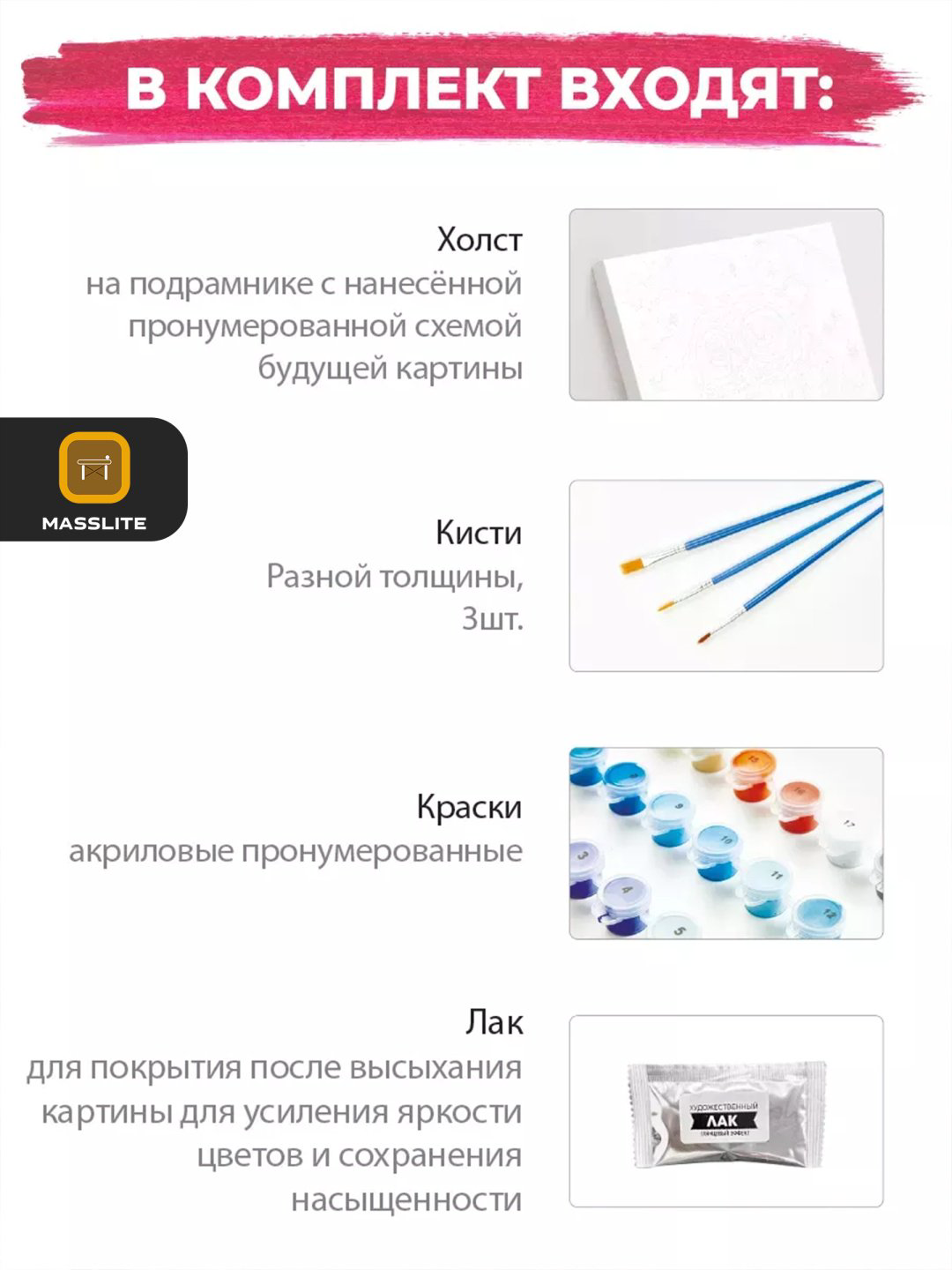 Картина MassLite Денежный кот холст на подрамнике 50x40 см купить,NaN