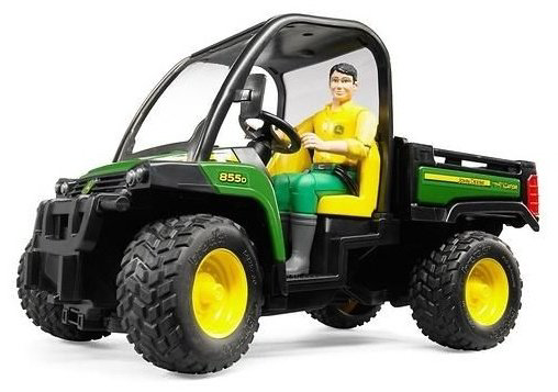Спецтехника Bruder John Deere Gator XUV 855D зеленый, желтый купить,NaN