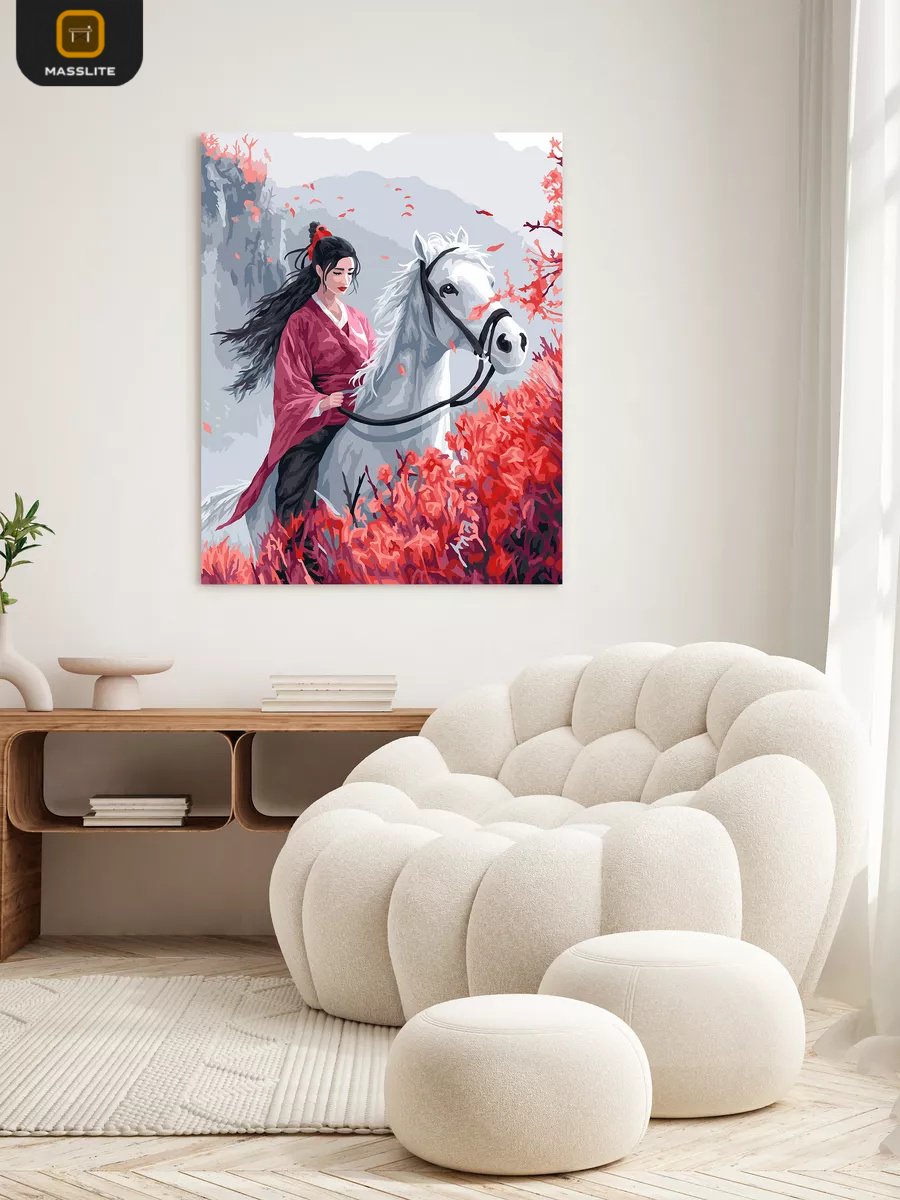 Картина MassLite Наездница холст на подрамнике 40x50 см купить,NaN
