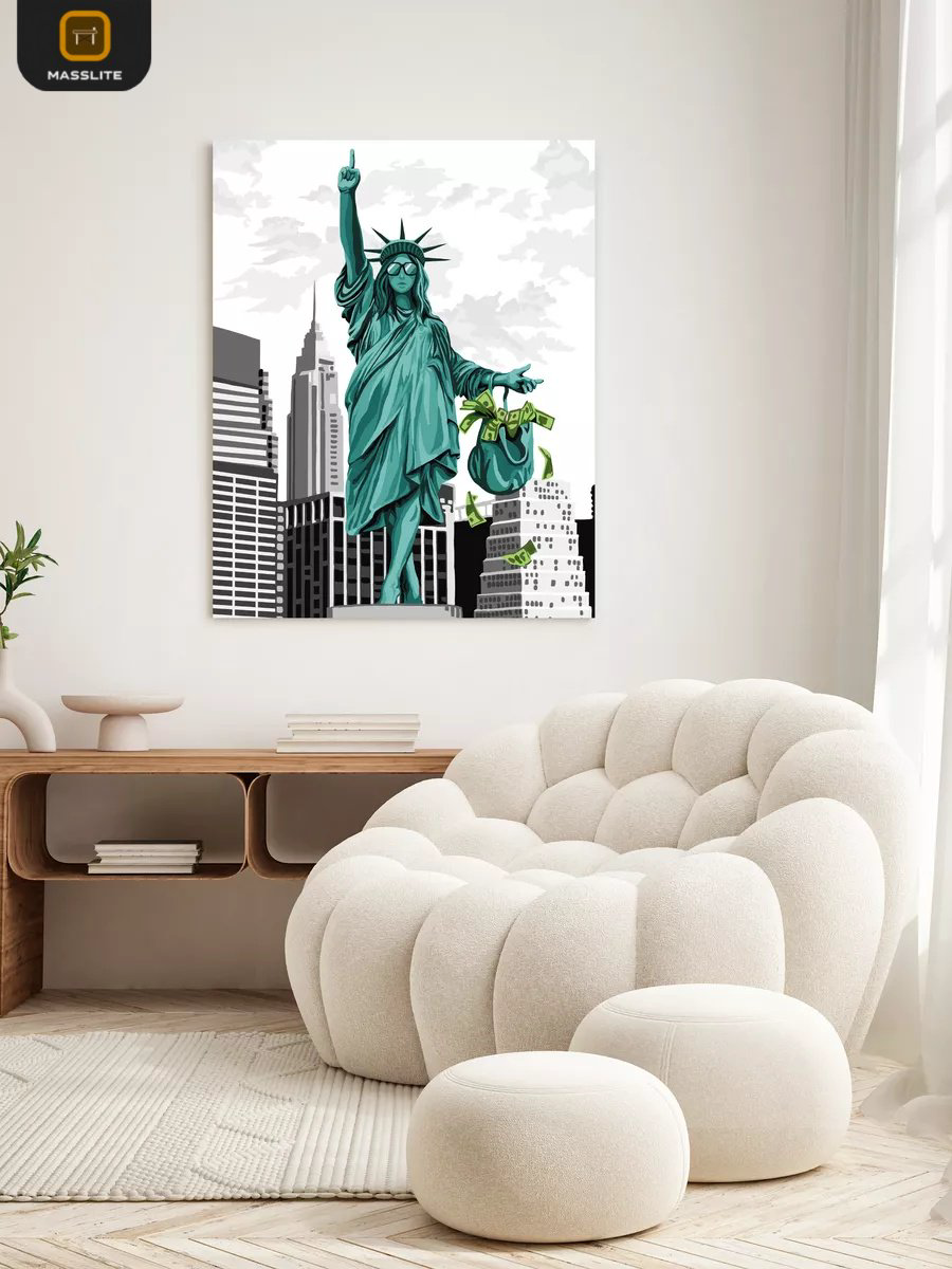 Картина MassLite Это Америка, детка холст на подрамнике 40x50 см купить,NaN