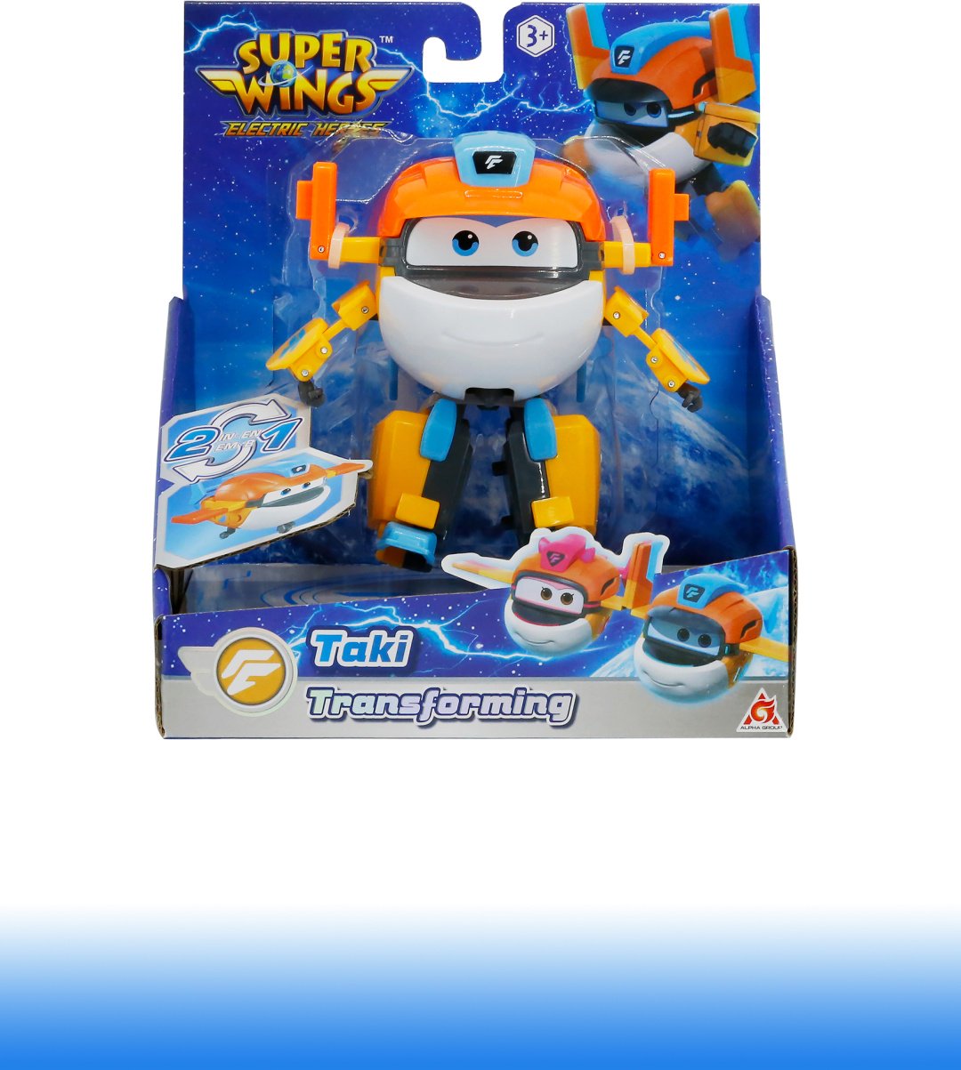 Трансформер Super Wings Трансформер Таки (8 сезон), Супер Крылья, высота 12 см