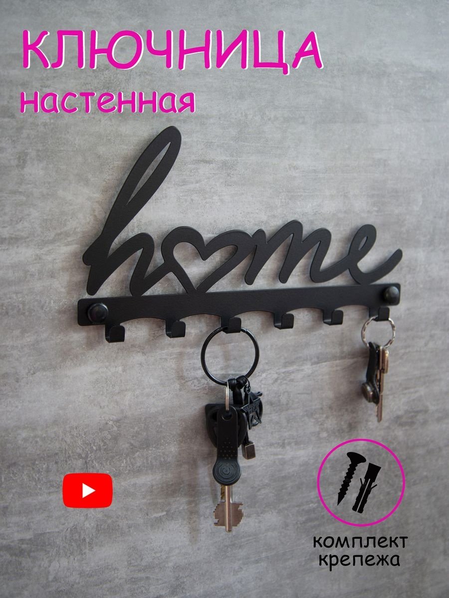 Ключница настенная для прихожей 248873695, металл купить,NaN