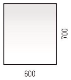 Зеркало настенное Corozo Алиот 60x70см купить,NaN
