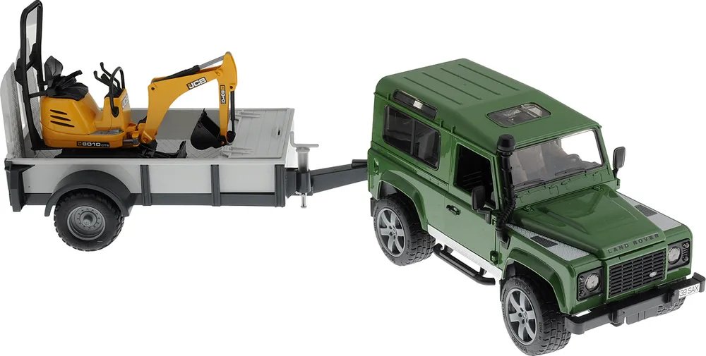 Спецтехника Bruder Land Rover Defender мультиколор
