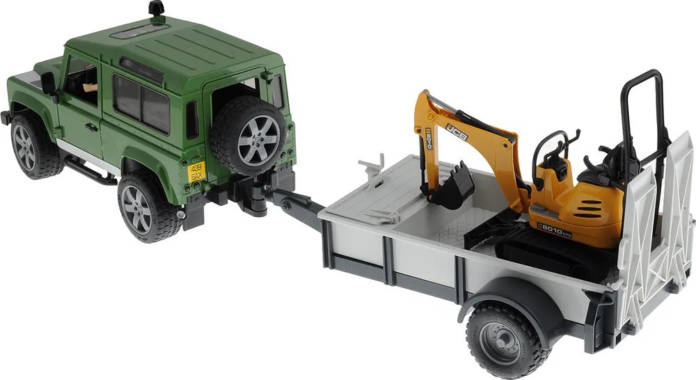 Спецтехника Bruder Land Rover Defender мультиколор