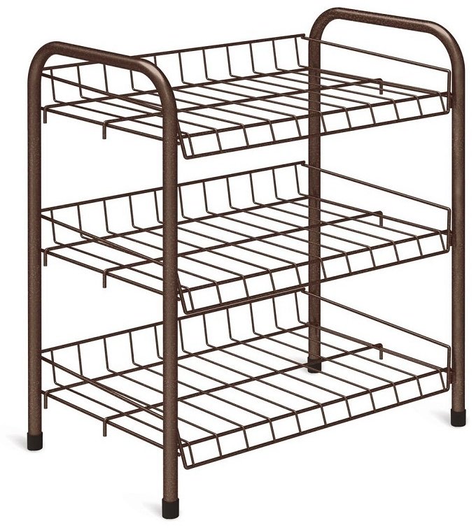 Обувница Nika 46x28x52 см, металл