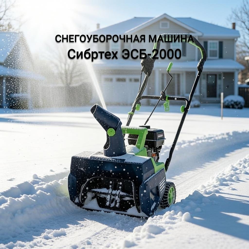 Снегоуборочная машина Сибртех ЭСБ-2000 купить,86080