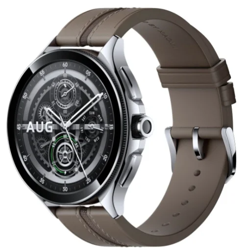 Смарт-часы Xiaomi Watch 2 Pro Silver Case with Brown Leather Strap M2234W1/BHR7216GL 46mm Silver